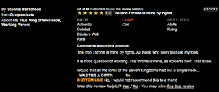 Illustration for article titled GoT Iron Throne Reviewed by Those Who Know it Best
